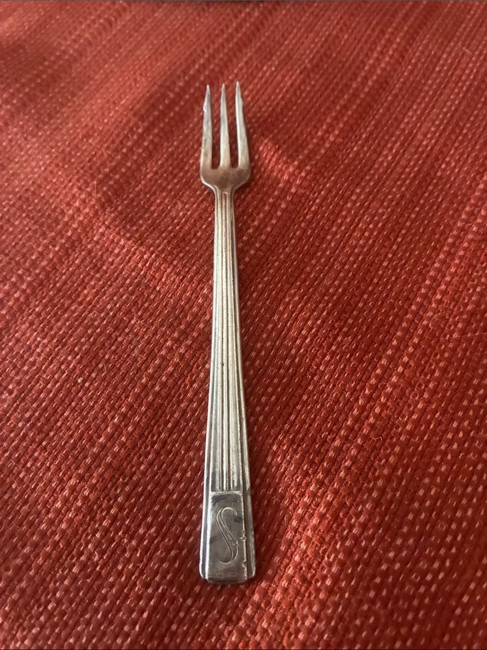 Vintage Hotel Statler cocktail fork (circa 1940’s)